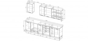 Кухонный гарнитур Меренга 2800 (Стол. 26мм) в Нытве - nytva.ok-mebel.com | фото 2