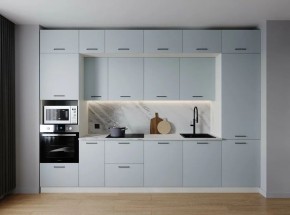 Кухонный гарнитур Смоки 3400 (Стол. 26мм) в Нытве - nytva.ok-mebel.com | фото