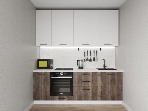 Кухонный гарнитур Старое Дерево 2200 h950 (Стол. 38мм) в Нытве - nytva.ok-mebel.com | фото