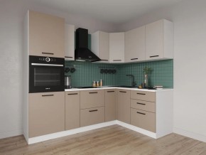 Кухонный гарнитур угловой Каппучино 2400*1600 (Стол. 26мм) в Нытве - nytva.ok-mebel.com | фото