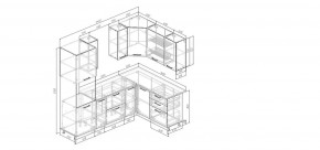 Кухонный гарнитур угловой Каппучино 2400*1600 (Стол. 26мм) в Нытве - nytva.ok-mebel.com | фото 2