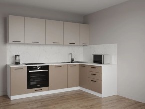 Кухонный гарнитур угловой Каппучино 2600*1600 (Стол. 26мм) в Нытве - nytva.ok-mebel.com | фото
