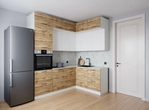 Кухонный гарнитур угловой Лада 2200*1700 (Стол. 38мм) в Нытве - nytva.ok-mebel.com | фото