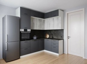 Кухонный гарнитур угловой Санторини 2200*1700 (Стол. 38мм) в Нытве - nytva.ok-mebel.com | фото
