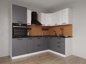Кухонный гарнитур угловой Санторини 2400*1600 (Стол. 26мм) в Нытве - nytva.ok-mebel.com | фото