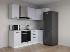 Кухонный гарнитур угловой Смоки 2200*1000 (Стол. 38 мм) в Нытве - nytva.ok-mebel.com | фото