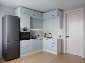 Кухонный гарнитур угловой Смоки 2200*1700 (Стол. 38мм) в Нытве - nytva.ok-mebel.com | фото