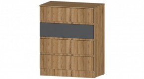 ЛЕНОРА Комод 4 ящика (графит) в Нытве - nytva.ok-mebel.com | фото