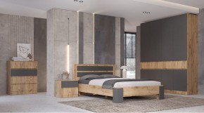 ЛЕНОРА Спальный гарнитур (модульный) графит в Нытве - nytva.ok-mebel.com | фото