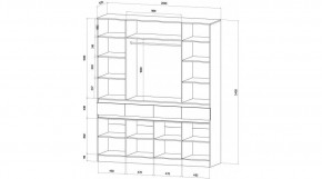 ЛЕНОРА Спальный гарнитур (модульный) графит в Нытве - nytva.ok-mebel.com | фото 9