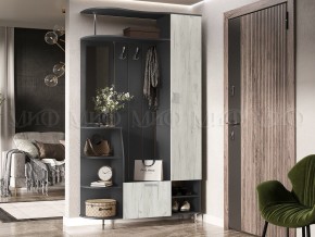 ЛИКА №2 Прихожая ЛДСП (графит/дуб крафт белый) в Нытве - nytva.ok-mebel.com | фото