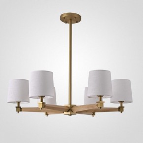 Люстра на штанге Imperiumloft Jorgenson White/Light wood STAVRA01 в Нытве - nytva.ok-mebel.com | фото