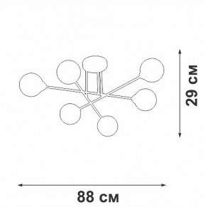 Люстра на штанге Vitaluce V3931 V3931-8/6PL в Нытве - nytva.ok-mebel.com | фото 4