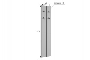 МЕРСИ Прихожая (модульная) графит в Нытве - nytva.ok-mebel.com | фото 2