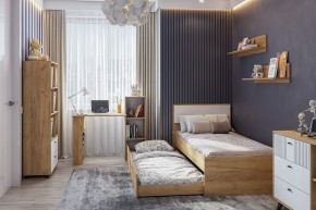 МИЛАН Спальня (Дуб Золотой/Белый матовый) в Нытве - nytva.ok-mebel.com | фото 46