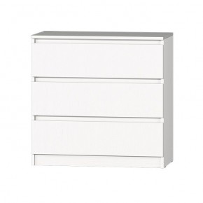 МС "Хилтон" Комод №2 800 (3 ящ.) белый текстурный в Нытве - nytva.ok-mebel.com | фото 2