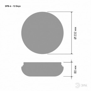 Накладной светильник Эра Классик SPB-6 - 12 Onyx в Нытве - nytva.ok-mebel.com | фото 3