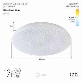 Накладной светильник Эра Slim SPB-6 Slim 3 12-4K в Нытве - nytva.ok-mebel.com | фото 2