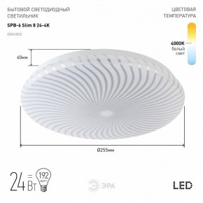 Накладной светильник Эра Slim SPB-6 Slim 8 24-4K в Нытве - nytva.ok-mebel.com | фото 2