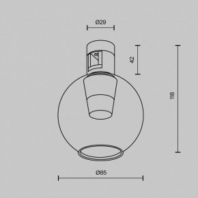 Накладной светильник Maytoni Bubble TR148-1-3W4K-B в Нытве - nytva.ok-mebel.com | фото 6