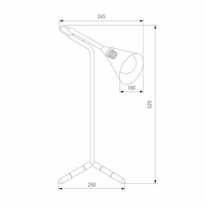 Настольная лампа декоративная Eurosvet Enigma 01186/1 черный в Нытве - nytva.ok-mebel.com | фото 3