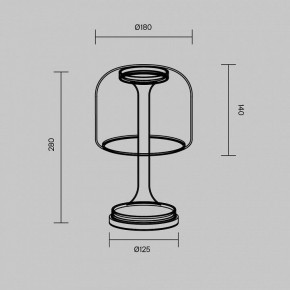 Настольная лампа декоративная Maytoni Spirito MOD286TL-L8B3K в Нытве - nytva.ok-mebel.com | фото 3