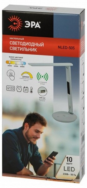 Настольная лампа офисная Эра  NLED-505-10W-W в Нытве - nytva.ok-mebel.com | фото 5