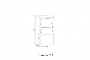 НИКОЛЬ 25 Шкаф 5-ти створчатый в Нытве - nytva.ok-mebel.com | фото 7