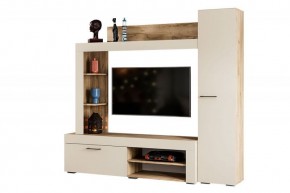 НИКОЛЬ Гостиная (Дуб крафт серый/софт айвори) в Нытве - nytva.ok-mebel.com | фото
