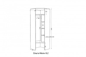 ОЛЬГА-МИЛК 9.2 Шкаф угловой с зеркалом в Нытве - nytva.ok-mebel.com | фото 2