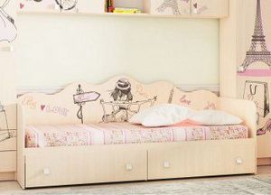 Кровать для детской КР24 Париж в Нытве - nytva.ok-mebel.com | фото 2