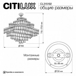 Подвесная люстра Citilux Naiad CL315192 в Нытве - nytva.ok-mebel.com | фото 6