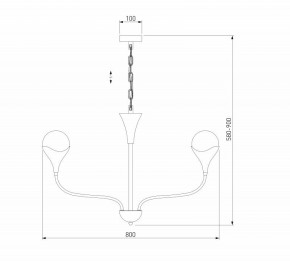 Подвесная люстра Eurosvet Calyx 60169/6 никель в Нытве - nytva.ok-mebel.com | фото 3