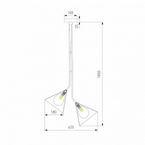 Подвесная люстра Eurosvet Enigma 70161/3 черный в Нытве - nytva.ok-mebel.com | фото 4