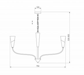 Подвесная люстра Eurosvet Rhyton 60167/6 латунь в Нытве - nytva.ok-mebel.com | фото 5