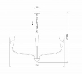 Подвесная люстра Eurosvet Rhyton 60167/8 латунь в Нытве - nytva.ok-mebel.com | фото 6