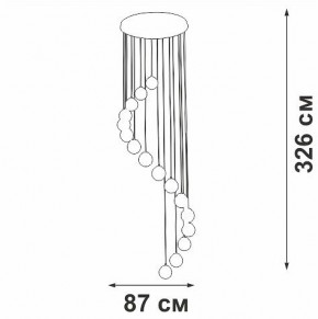 Подвесная люстра Vitaluce V2893 V2893-9/16S в Нытве - nytva.ok-mebel.com | фото 4