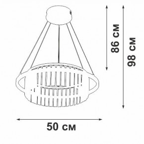 Подвесная люстра Vitaluce V54010 V54010-0/1S в Нытве - nytva.ok-mebel.com | фото 6