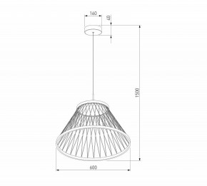 Подвесной светильник Eurosvet Cesta 40017/1 LED коричневый в Нытве - nytva.ok-mebel.com | фото 5