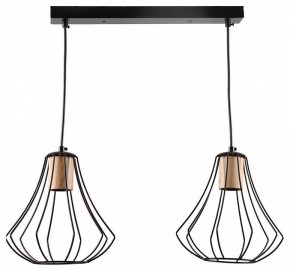 Подвесной светильник Imex MD.9050 MD.9050-2-P-BK+WOOD в Нытве - nytva.ok-mebel.com | фото