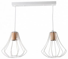 Подвесной светильник Imex MD.9052 MD.9052-2-P-WH+WOOD в Нытве - nytva.ok-mebel.com | фото