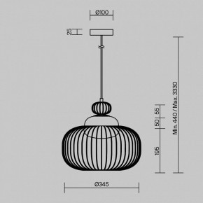 Подвесной светильник Maytoni Levitation MOD376PL-01G в Нытве - nytva.ok-mebel.com | фото 5