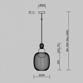 Подвесной светильник Maytoni Levitation MOD376PL-01G1 в Нытве - nytva.ok-mebel.com | фото 5