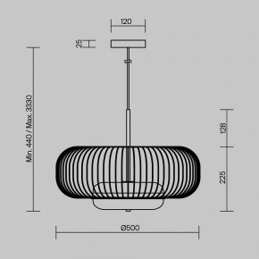 Подвесной светильник Maytoni Levitation MOD376PL-L30G3K в Нытве - nytva.ok-mebel.com | фото 5