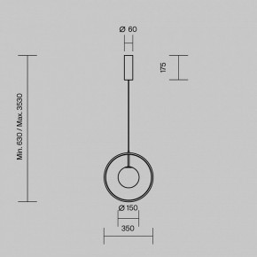 Подвесной светильник Maytoni Paparazzi MOD407PL-L12B3K1 в Нытве - nytva.ok-mebel.com | фото 2