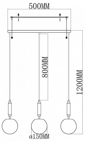 Подвесной светильник Moderli Scrumbel V11565-3P в Нытве - nytva.ok-mebel.com | фото 3