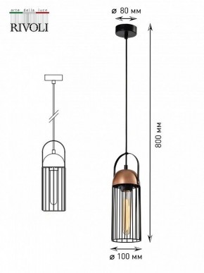 Подвесной светильник Rivoli Anemon Б0047359 в Нытве - nytva.ok-mebel.com | фото 9