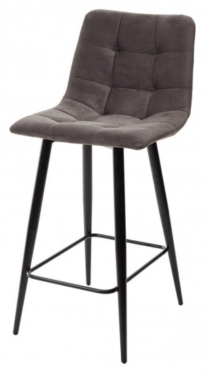 Полубарный стул CHILLI-QB графит #14, велюр / черный каркас (H=66cm) М-City в Нытве - nytva.ok-mebel.com | фото