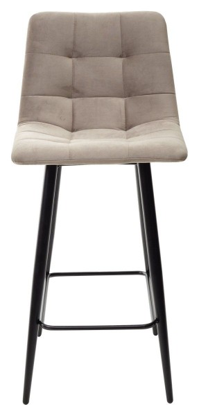 Полубарный стул CHILLI-QB латте #25, велюр / черный каркас (H=66cm) М-City в Нытве - nytva.ok-mebel.com | фото