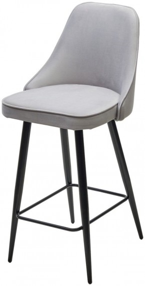Полубарный стул NEPAL-PB СВЕТЛО- СЕРЫЙ BM-4, велюр/ черный каркас (H=68cm) М-City в Нытве - nytva.ok-mebel.com | фото